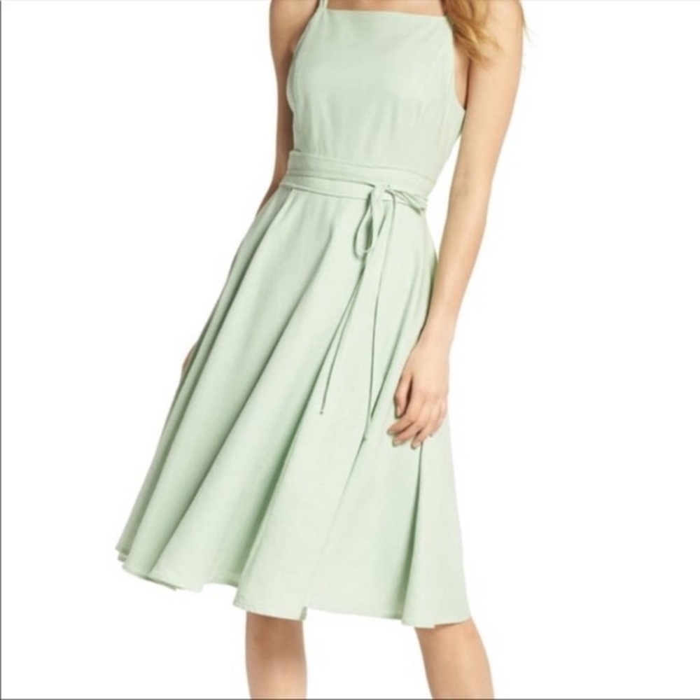 Gal Meets Glam Green Midi Sundress